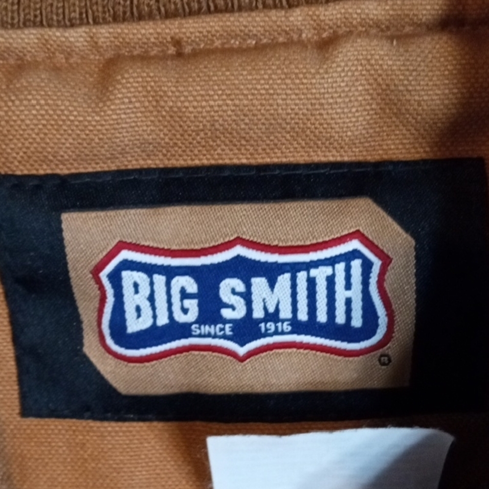 Big Smith Beautiful Men's Brown Orange Rugged Work/Hunting Vest Oversized 2xl - Picture 3 of 13